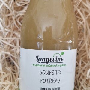 SOUPE DE POIREAU 50CL - En direct de Langevine (Maine-et-Loire)