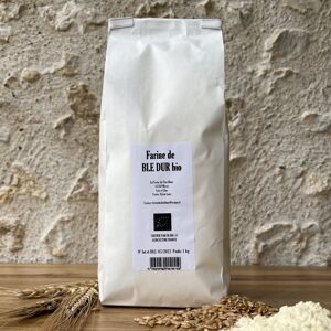 Farine de Blé Dur Bio - 1kg - En direct de Ferme du Chat Blanc (Loir-et-Cher) - Publicité