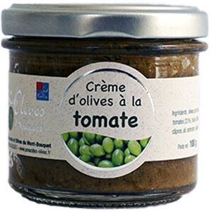 Creme d'olives a la tomate 100g - En direct de Les amandes et olives du Mont Bouquet (Gard)