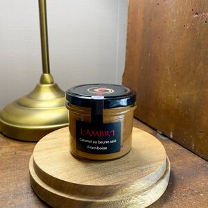 Crème De Caramel A La Framboise - Pot De 130g - En direct de L'AMBR'1 Caramels et Gourmandises (Côtes d'Armor) - Publicité