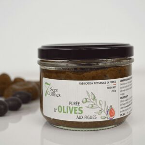 Tartinable apéritif - Purée d'Olives aux Figues 200 g - En direct de Sept Collines (Paris) - Publicité
