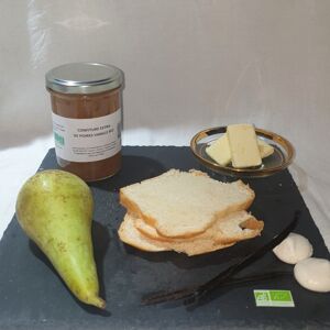 Confiture Extra de poires vanille BIO - 220 g - En direct de La Ferme du Montet (Gers)