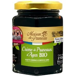 Creme de Pruneaux Bio - Pot de 220g - En direct de Maison du Pruneau - Cueillette du Gascon (Lot-et-Garonne)