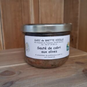 Sauté de cabri aux olives - 350g - En direct de Gaec de Brette Vieille (Drôme) - Publicité