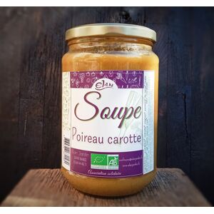 Soupe de poireau carotte - 75cl - En direct de Elevage de Cochons en Foret et Produits du Terroir Jurassien (Jura)