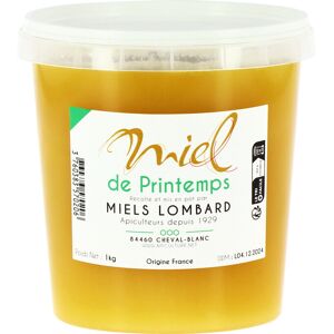 MIELS LOMBARD - Apiculteurs récoltants Miel de Printemps 1kg Origine France