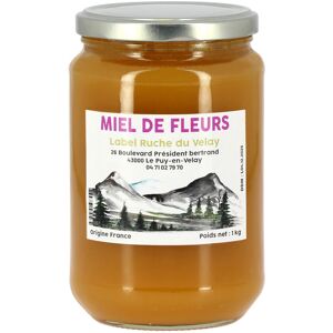 Label Ruche du Velay Miel de Fleurs 1kg Label Ruche Origine France