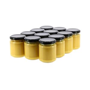 Apiculture.net - Materiel apicole francais 12 moutardes au Miel 200g (sans etiquette)