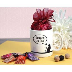 Cadeaux.com Mug personnalisé prénom - Mon petit chat - Avec chocolats Monbana