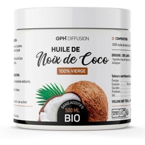 France Herboristerie Huile de NOIX DE COCO BIO - Pot de 500 ml - 100% VIERGE