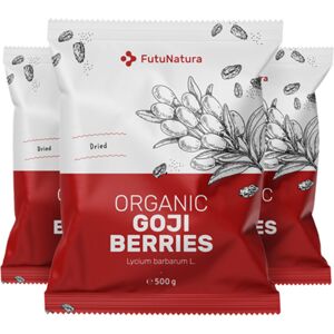 FutuNatura 3x Baies de goji BIO, ensemble 1500 g