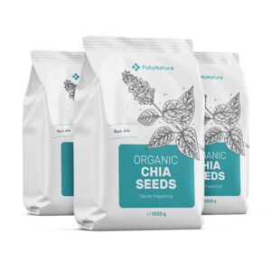 FutuNatura 3x Graines de chia BIO, ensemble 3000 g