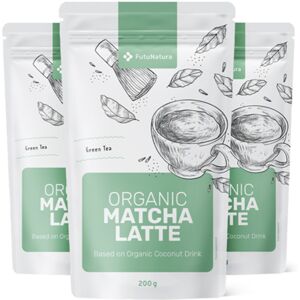 FutuNatura 3x Matcha latte BIO - boisson, ensemble 600 g