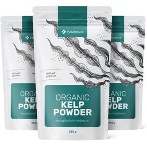 FutuNatura 3x Poudre de Kelp BIO, ensemble 750 g