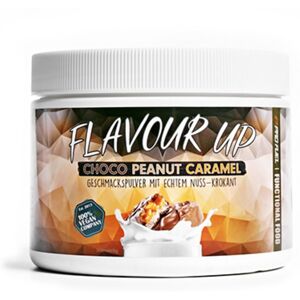 ProFuel Flavour Up arôme végane en poudre - chocolat, cacahuètes et caramel, 250 g