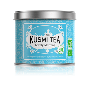 KUSMI TEA Lovely Morning - Thé vert, maté, agrumes - Boîte de thé en vrac - Kusmi Tea