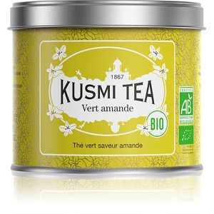 KUSMI TEA Vert Amande - Thé vert saveur amande - Boite à thé en vrac - Kusmi Tea