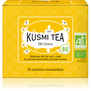 KUSMI TEA BB Detox - Mélange de thé vert, maté et plantes aromatisé pamplemousse - Sachets de thé - Kusmi Tea