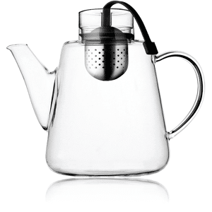 KUSMI TEA Théière en verre 1,5L avec filtre inox - Théière Amo 1,5L  en verre avec filtre inox - Kusmi Tea