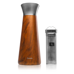 KUSMI TEA Carafe Isotherme 1L - Carafe isotherme 1L en acier inoxydable avec filtre - Kusmi Tea