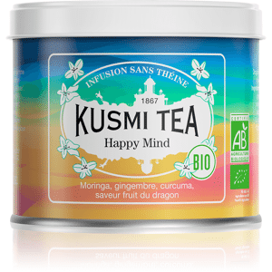 KUSMI TEA Happy Mind (Infusion bio) - Infusion de plantes, pomme - Kusmi Tea