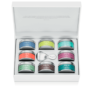 Coffret La Collection Alain Ducasse bio - Coffret de 8 miniatures de thes nature d'origine avec une cuillere a the - Kusmi Tea