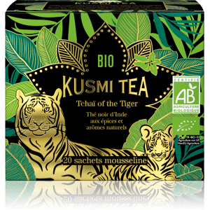 KUSMI TEA Tchaï of the Tiger - Thé noir d’Inde aux épices et arômes naturels - Sachets de thé - Kusmi Tea