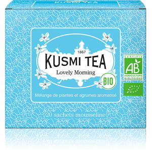 KUSMI TEA Lovely Morning - Thé vert, maté, agrumes - Sachets de thé - Kusmi Tea