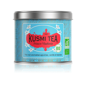 KUSMI TEA Prince Vladimir - Thé noir earl grey, orange - Boîte de thé en vrac - Kusmi Tea