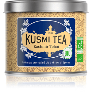 KUSMI TEA Kashmir Tchaï - Mélange aromatisé de thé noir et épices - Kusmi Tea