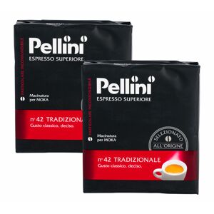 Café Pellini 2x 250g café moulu Espresso Supérieur N°42 Traditionnel - PELLINI - Café de Grandes Marques - Publicité