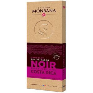 Monbana - 100g tablettes chocolat noir (64% cacao du Costa Rica) - MONBANA - Publicité