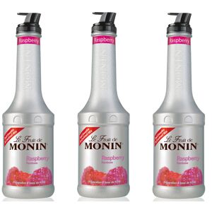 Monin Lot de 3 Purées de Fruit de Monin - Framboise - 3 x 1L - 100.0000 - Publicité