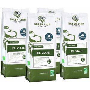 Green Lion Coffee 4x250 g café en grain bio - El Viaje - Anemos - GREEN LION COFFEE - Sélection Verte (Bio) - Publicité