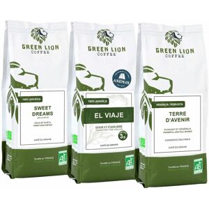 Green Lion Coffee Pack 3 cafés en grain BIO & BON - GREEN LION COFFEE - Café Bio - Publicité