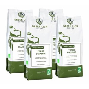 Green Lion Coffee 4x250g Café en grain bio - Terres d'avenir - GREEN LION COFFEE - Café Bio - Publicité