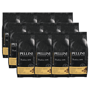 Café Pellini 12x1kg Café en grain Gran Aroma n°3 - PELLINI - Café de Grandes Marques - Publicité