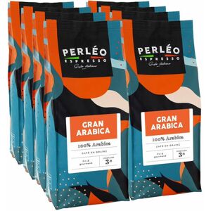 Perléo Espresso 8x1kg café en grain pour professionnels Gran Arabica ( ancien Grand Arabica ) - - Café Italien - Publicité