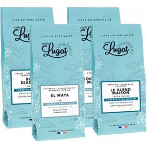 Cafés Lugat - 4x250 g café moulu Pack Slow Coffee - Brésil - Publicité