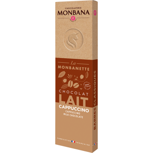 Monbana - Barre chocolat au lait 33% - MONBANA - cappuccino - Publicité