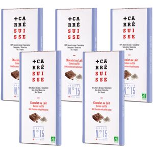 Carré Suisse Pack De 5 Tablettes Chocolat Au Lait Quinoa Soufflé Bio 5x100g - Carré Suisse - Publicité