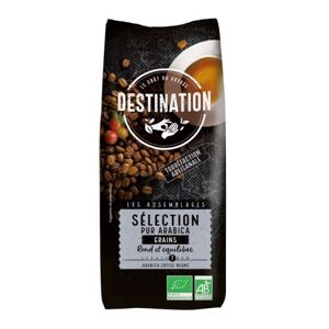 Destination Café en grains bio 100% Arabica Sélection - 1kg - Destination - Café de Grandes Marques - Publicité