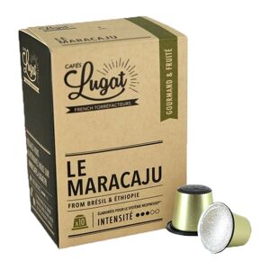 Cafés Lugat - 10 Capsules Le Maracaju - Nespresso compatible - CAFES LUGAT - Brésil - Publicité