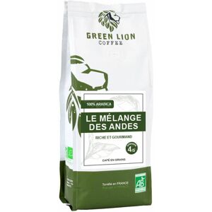 Green Lion Coffee 250 g Café en grain bio Le Mélange des Andes - GREEN LION COFFEE - Sélection Verte (Bio) - Publicité