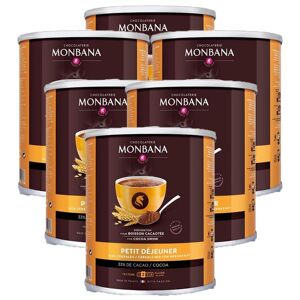 Monbana Lot de 6 Chocolats en poudre Petit déjeuner aux céréales 500g - Monbana - 3000.0000 - Publicité
