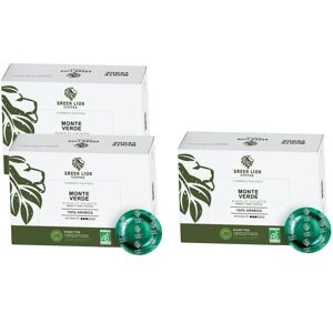 Green Lion Coffee - 150 dosettes (100 pads + 50 offertes) compatibles Nespresso® pro Monte Verde Commerce Equitable Bio - GREEN LION COFFEE - Publicité