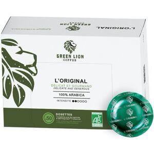 Green Lion Coffee - 50 dosettes compatibles Nespresso® pro L'original Office Pads Bio - GREEN LION COFFEE - Publicité