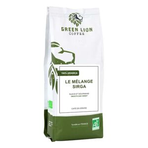 Green Lion Coffee Café en grains Bio : Green Lion Coffee Le Mélange Sirga 100% Arabica 250g - Café Bio - Publicité