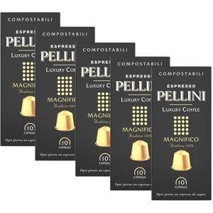 Café Pellini 50 capsules Magnifico - Nespresso compatible - PELLINI - Sélection Rouge (Italien) - Publicité