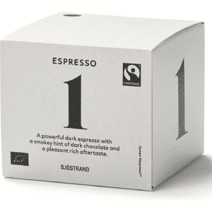 Sjostrand - 10 capsules Espresso n°1 - SJÖSTRAND COFFEE - Pérou - Publicité